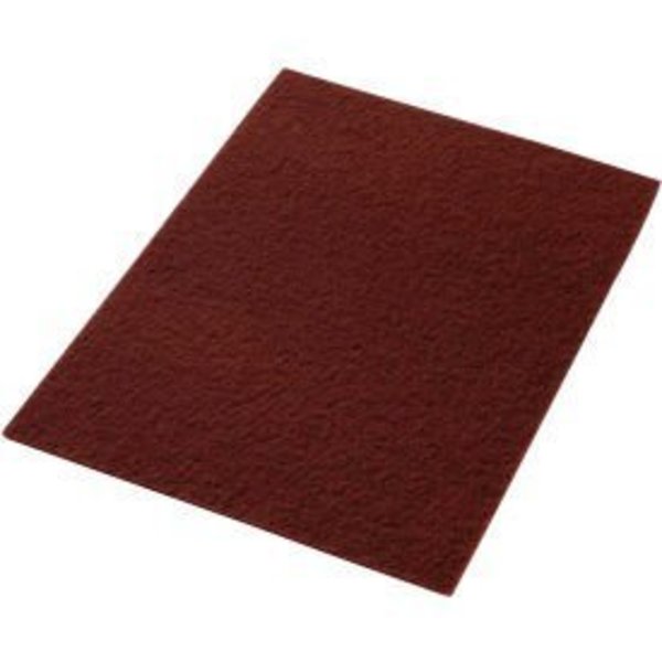 Americo Global Industrial„¢ 14" x 20" EcoPrep "EPP" Chemical Free Stripping Pad, Maroon, 10 Per Case 42071420